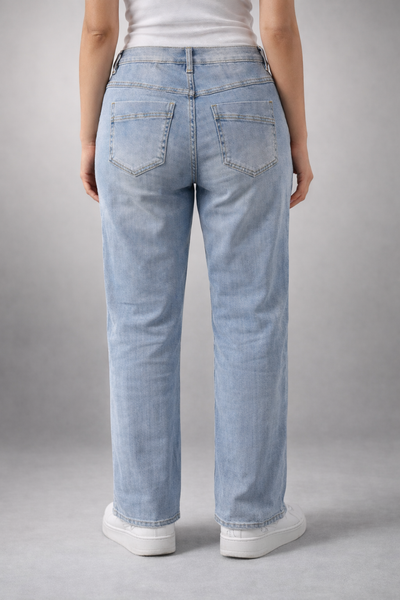 S WOMAN JEANS 'BLOEMEN' | BEIGE