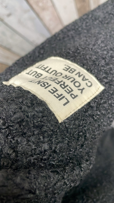 PS VEST 'TEDDY EMBLEEM' | ZWART