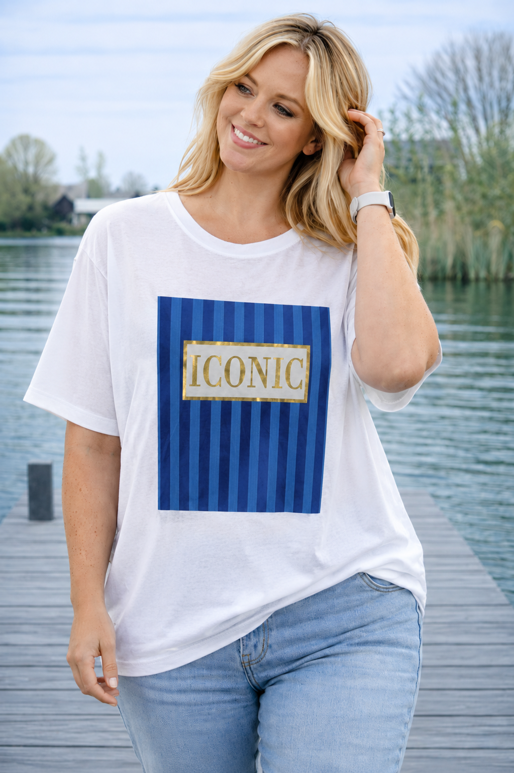 PS T-SHIRT 'ICONIC' | KOBALT