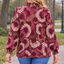 PS TOP 'GESMOKTE COLL' | BORDEAUX