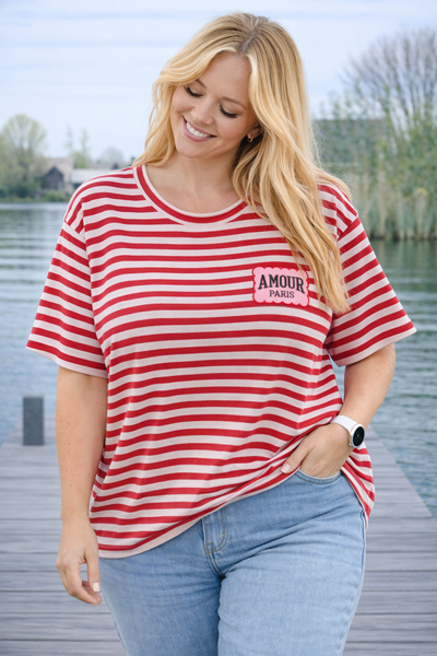 PS TOP STREPEN 'AMOR' | ROOD