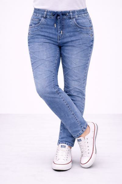 KAROSTAR 'JOGGING’ | GEMELEERD LICHTJEANS