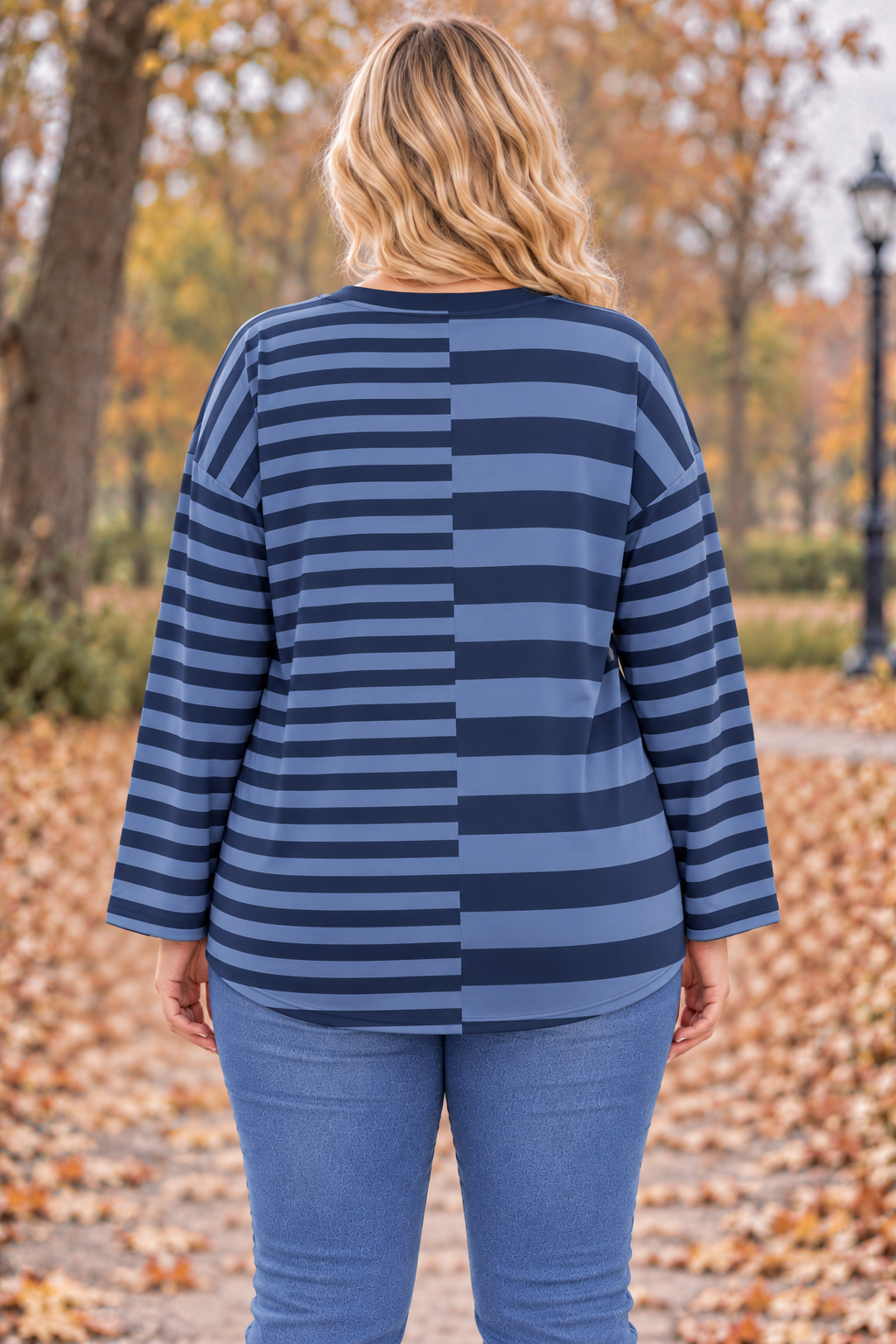 PS TOP 'HORIZONTAAL' | BLAUW