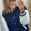 PS BASEBALL JACKET | NAVY