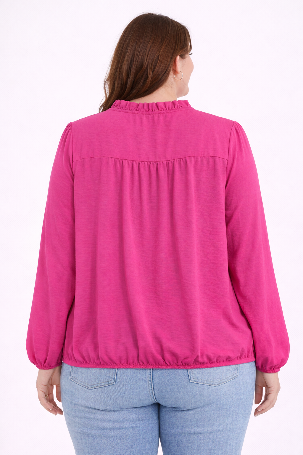 PS BLOUSE 'ELASTIEK' | FUCHSIA