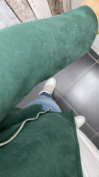 PS SUEDE JAS | PETROL