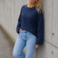 LONGSLEEVE 'STREPEN' | BLAUW