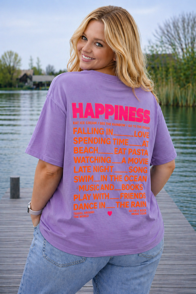 PS T-SHIRT ‘HAPPINESS' | LILA