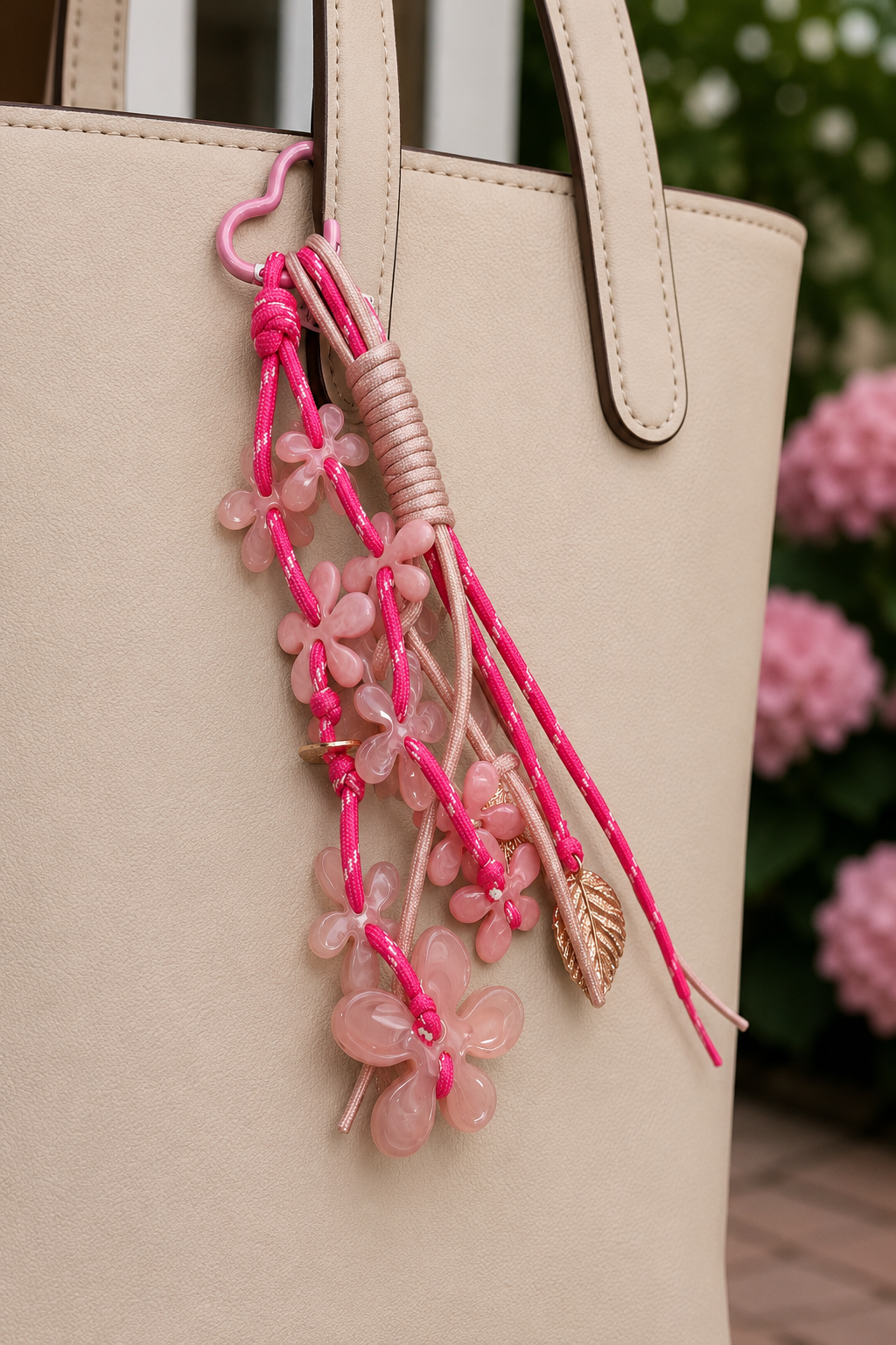 TASSENHANGER 'BLOEMEN' | ROZE