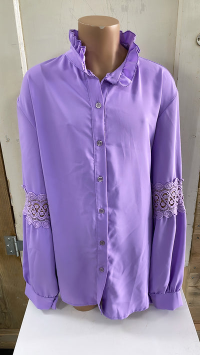 BLOUSE 'KANT MOUW' | LILA