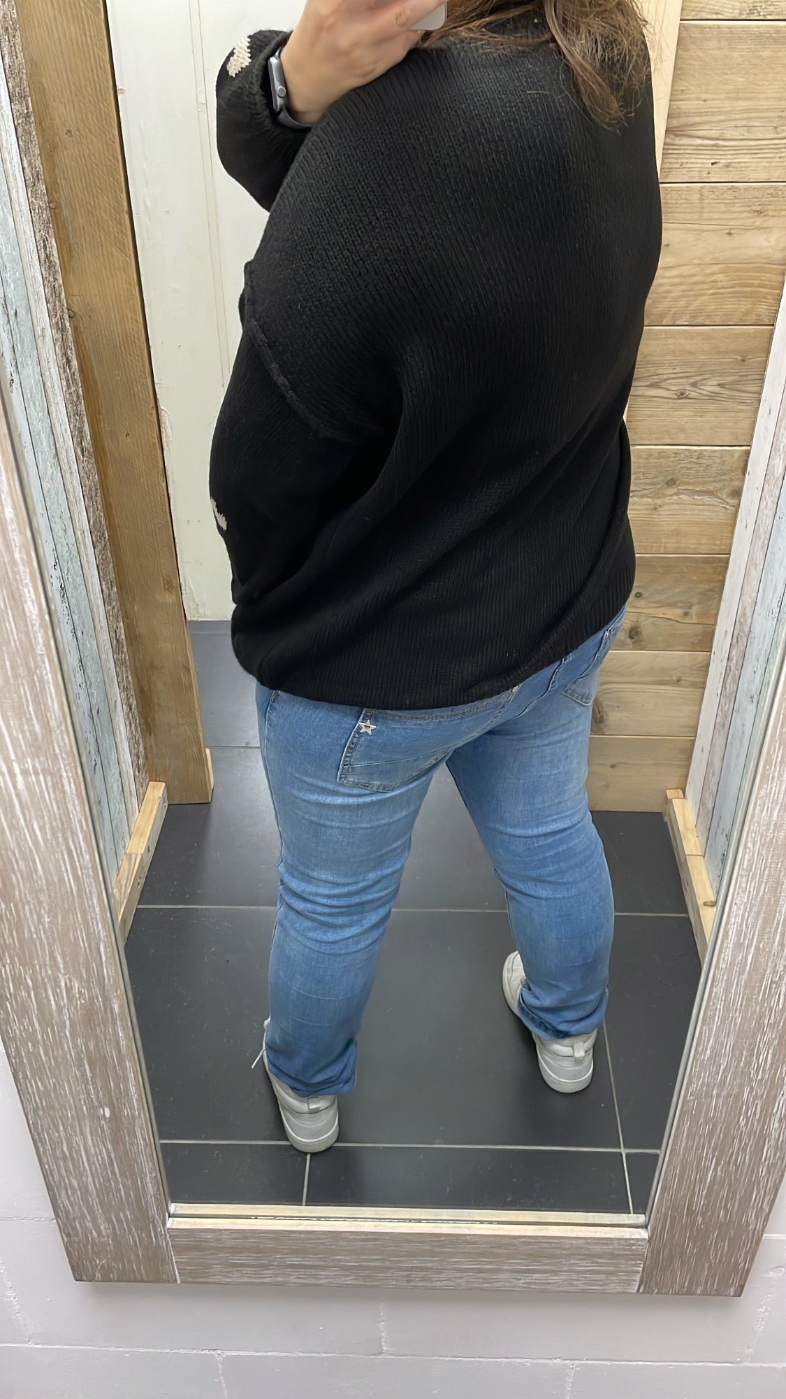 PS TRUI 'HARTJES' | ZWART (BEIGE)