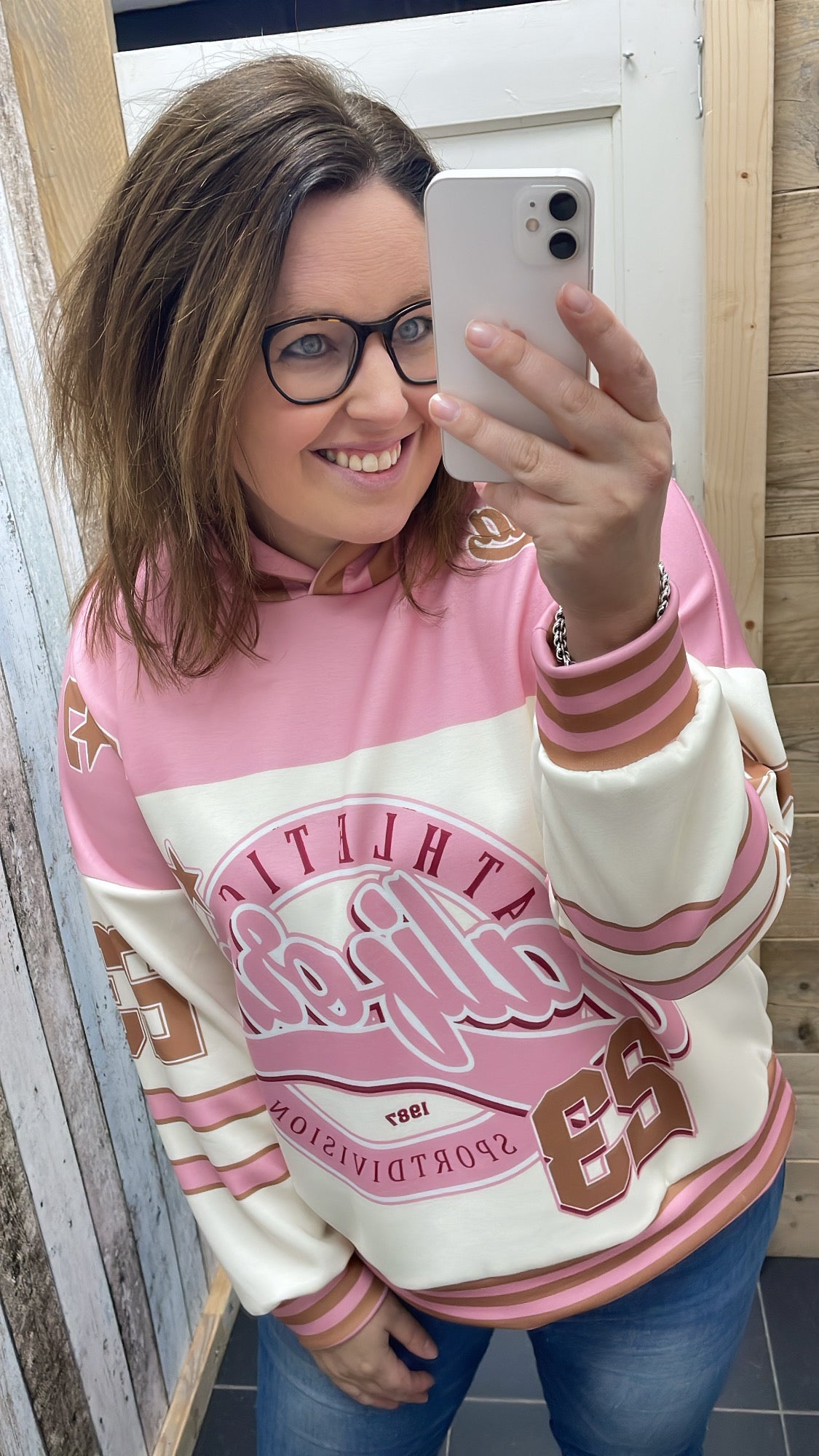 PS HOODIE 'BASEBALL' | ROZE