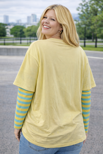 PS T-SHIRT ‘LONGSLEEVE' | GEEL