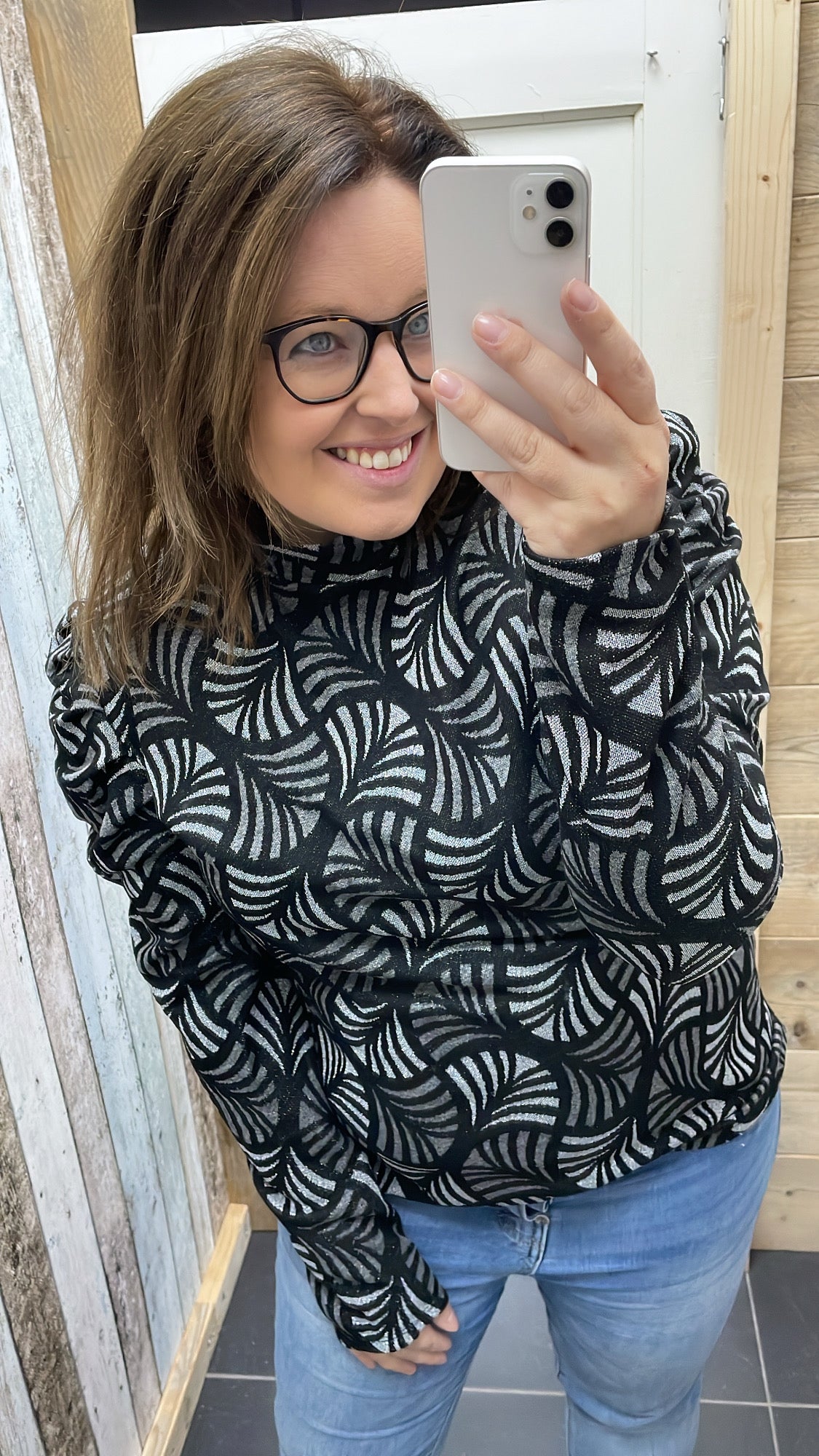 BLOUSE 'POFFIE' | ZILVER