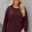 PS LONGSLEEVE 'STREPEN' | BORDEAUX