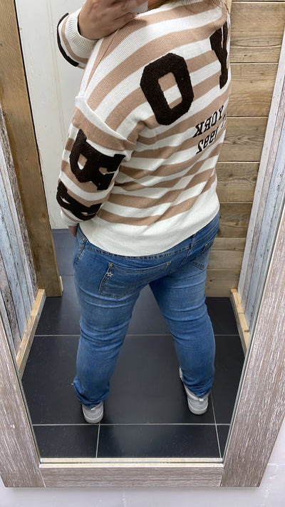 TRUI 'NEW YORK' | CREME/BRUIN
