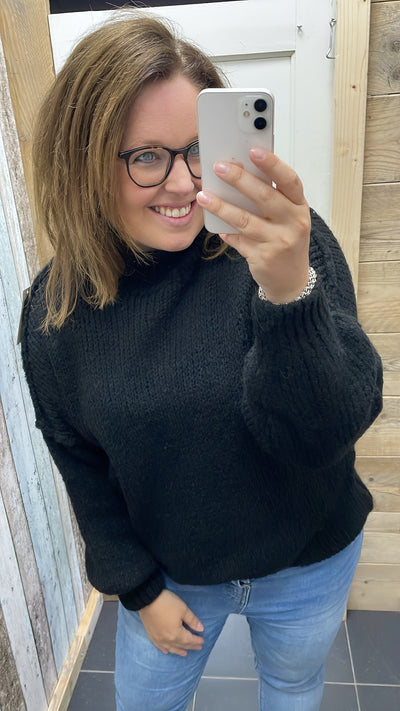 PS TRUI ‘GEBREID’ | ZWART