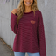 LONGSLEEVE 'ALWAYS LATE' | BORDEAUX