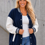 PS BASEBALL JACKET | NAVY