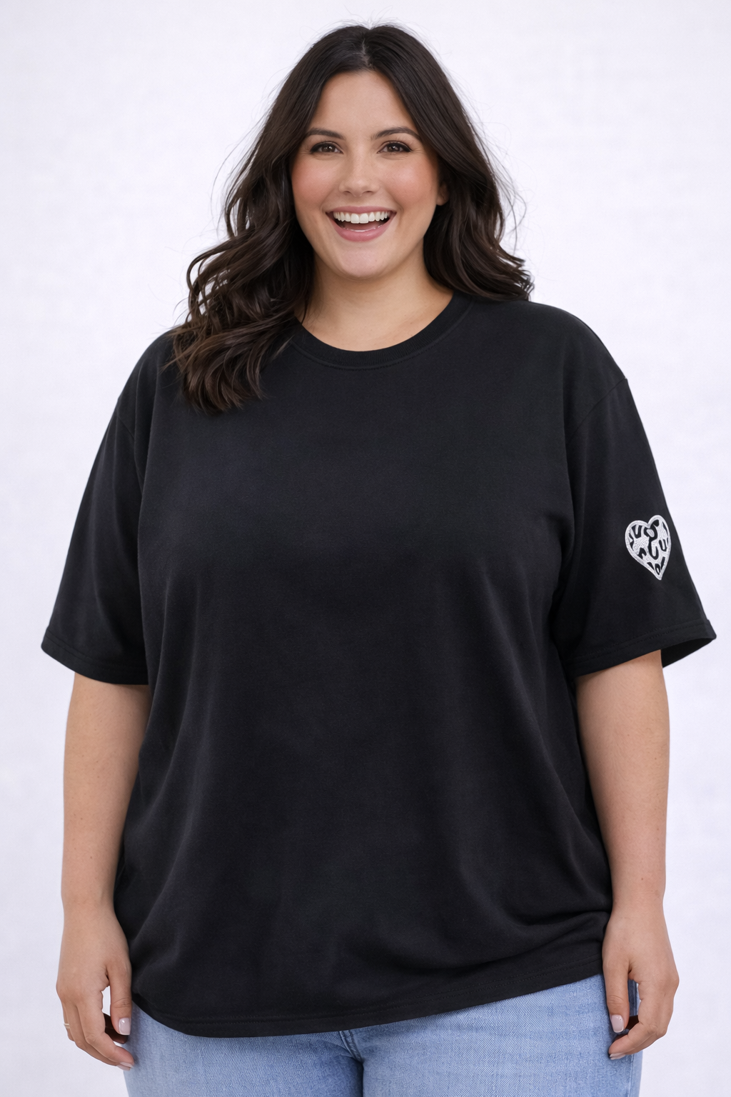 PS TOP ‘HARTJE' | ZWART