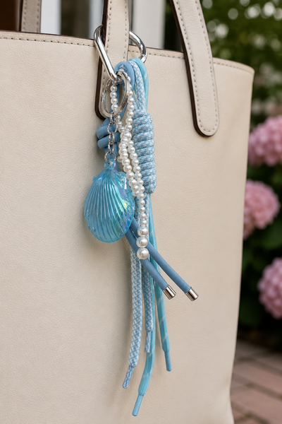 TASSENHANGER 'SCHELP' | LICHTBLAUW