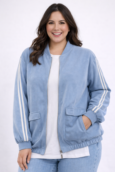 PS JAS SUEDE 'BIES' | LICHTBLAUW