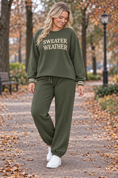 PS COMFY PAK 'SWEATER WEATHER ELASTIEK' | ARMY