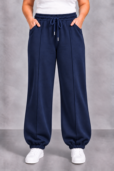 PS JOGGINGBROEK 'ELASTIEK' | NAVY