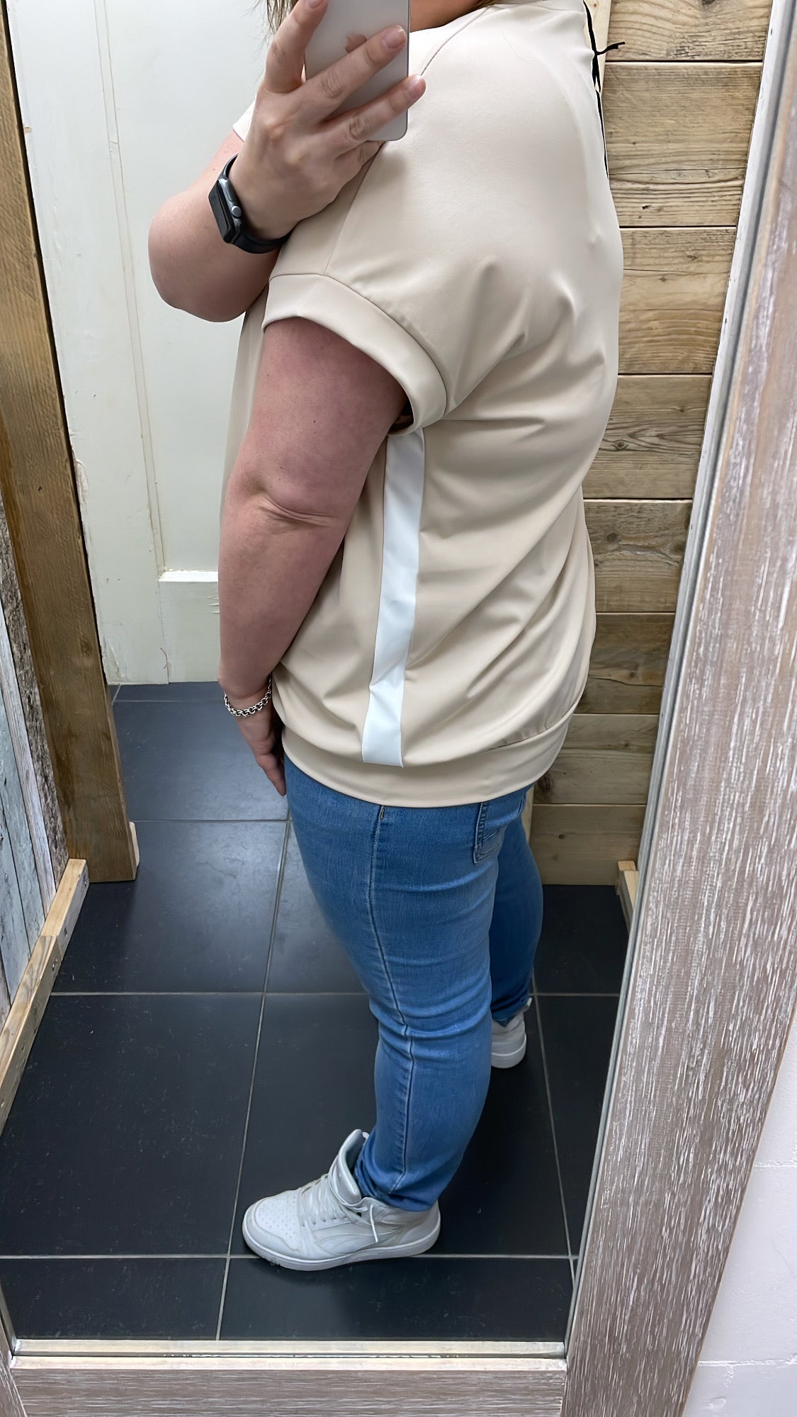 PS TOP 'BIES ZIJKANT' | BEIGE