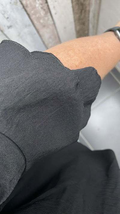 PS TOP 'ROEZEL 3/4' | ZWART