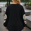 PS BLOUSE 'BORDUURSEL' | ZWART