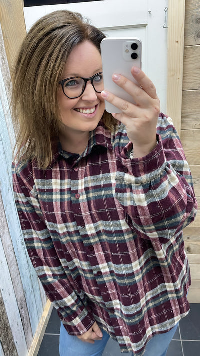 PS BLOUSE ‘RUITEN’ | AUBERGINE