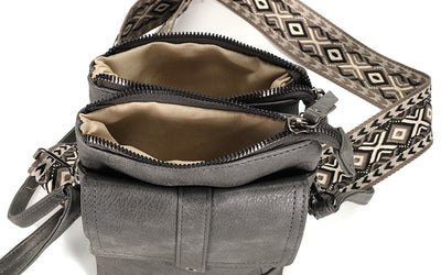 KLEINE TAS 'TYLER' | DONKERGRIJS