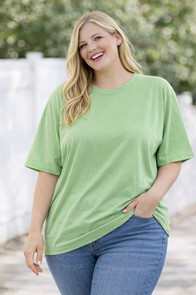 PS T-SHIRT ‘BASIC' | MINTGROEN