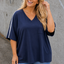 PS TOP V-HALS 'POCKET' | NAVY