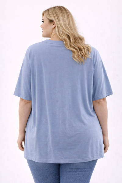 PS T-SHIRT ‘HOLLYWOOD' | BLAUW