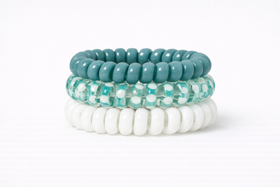 HAARELASTIEK (3 STUKS) | TURQUOISE 1