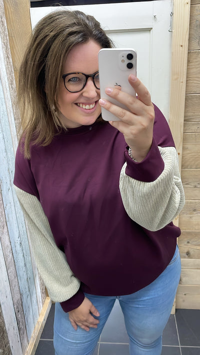 PS TRUI 'RIBSTOF' | AUBERGINE
