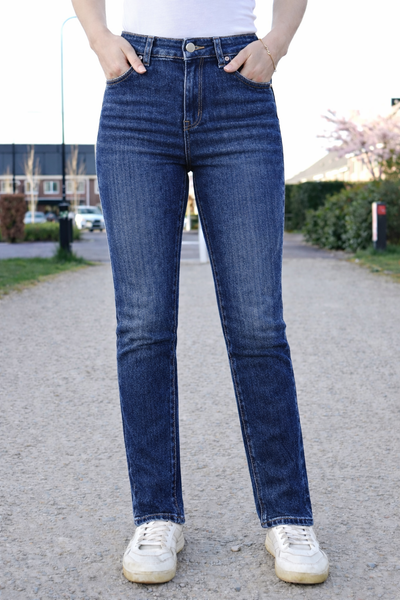 GOODIES 'JEANS RITS' | DONKER GEMELEERD (DJ2739)
