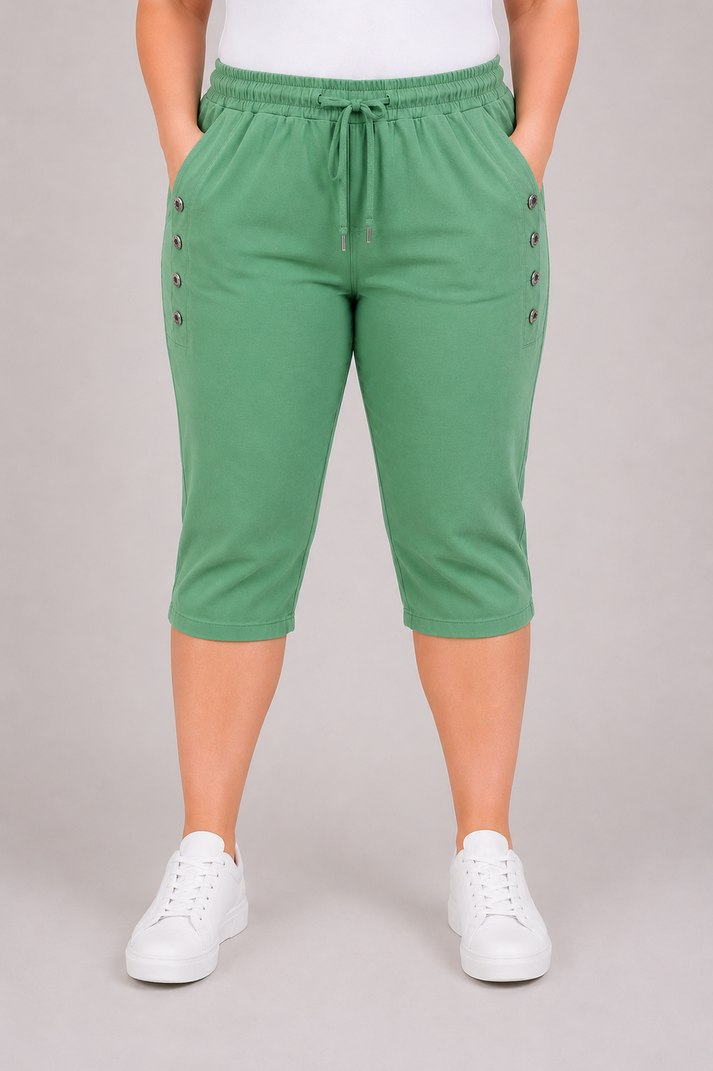 PS COMFY BROEK 'KORT KNOPEN' | GUCCI GROEN