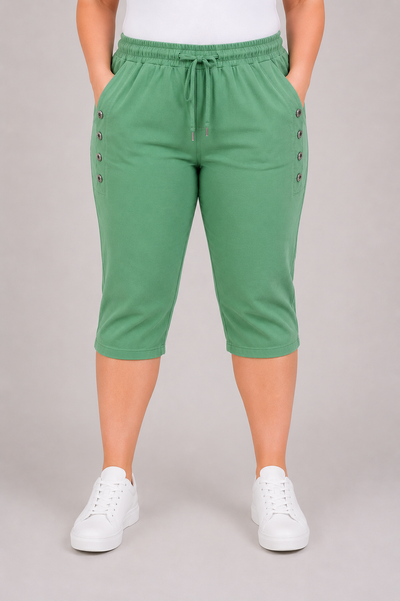 PS COMFY BROEK 'KORT KNOPEN' | GUCCI GROEN
