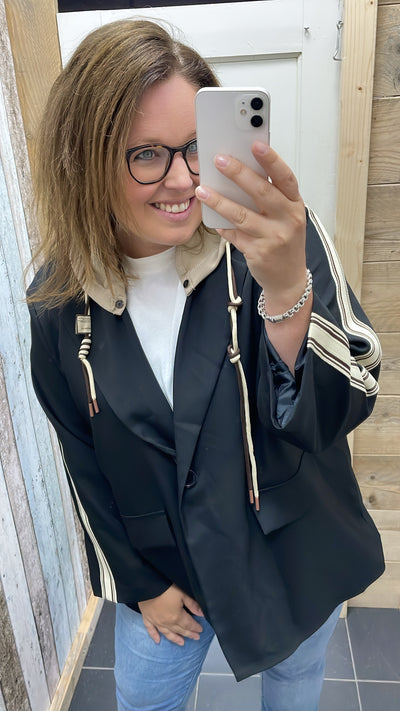 PS BLAZER 'BIES' | ZWART