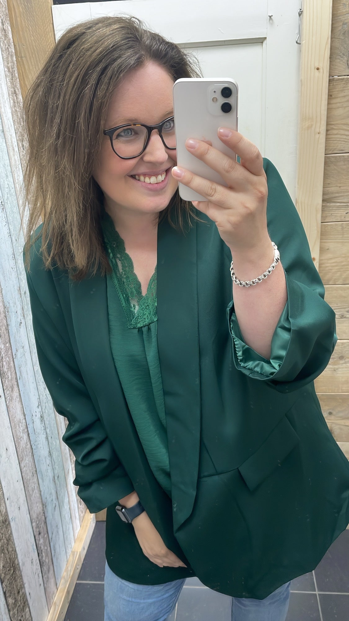 PS BLAZER | DONKERGROEN