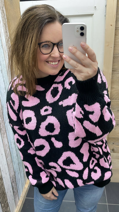 PS TRUI ‘PANTER’ | ZWART/ROZE