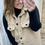 PS GILET 'TEDDY LANG' | TAUPE