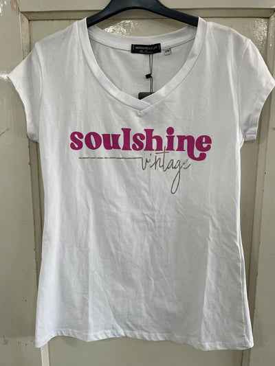 T-SHIRT 'SOULSHINE' | FUCHSIA