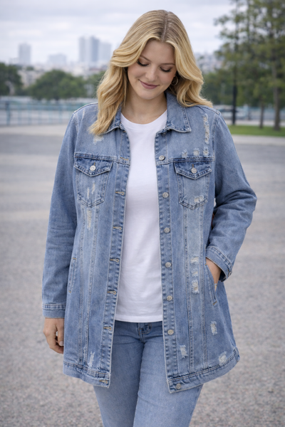 PS SPIJKERJAS 'DAMAGE' | JEANS