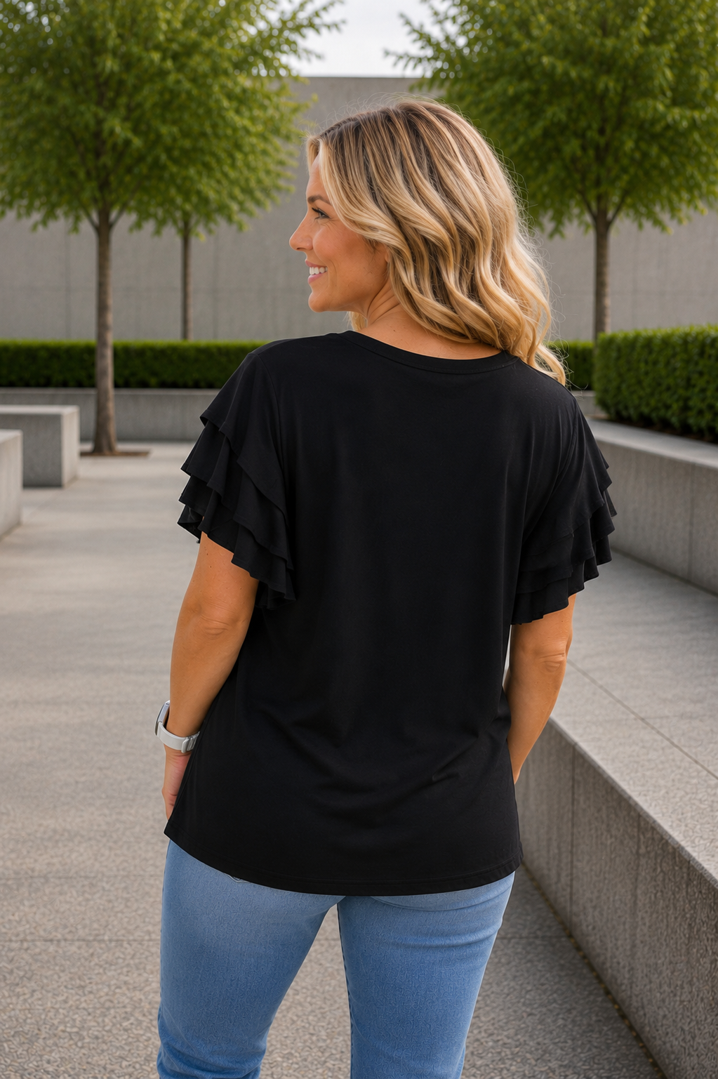 PS TOP ‘ROEZELMOUW' | ZWART