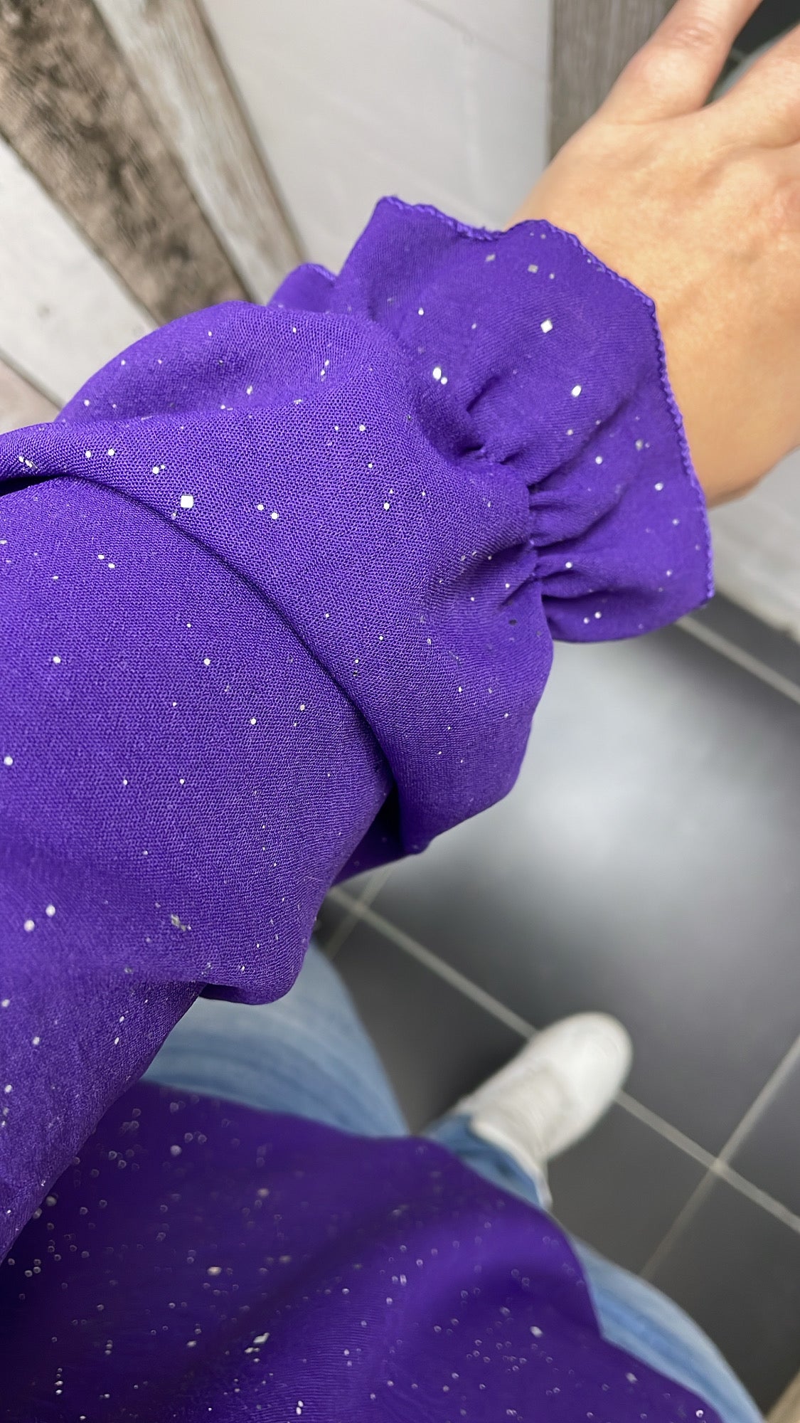 PS BLOUSE ‘GLITTER’ | PAARS