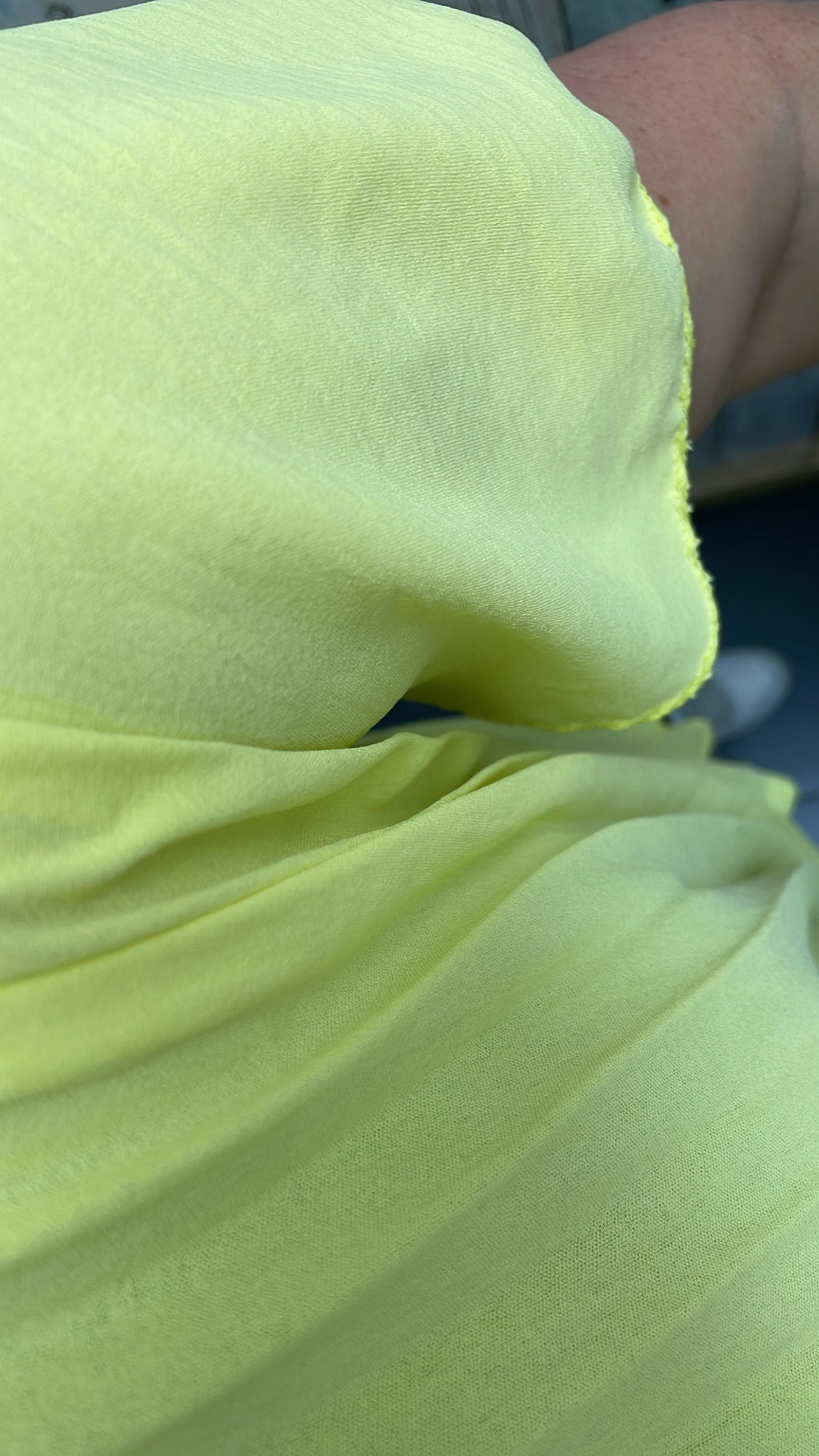 PS BLOUSE 'PLISSÉ' | GEEL